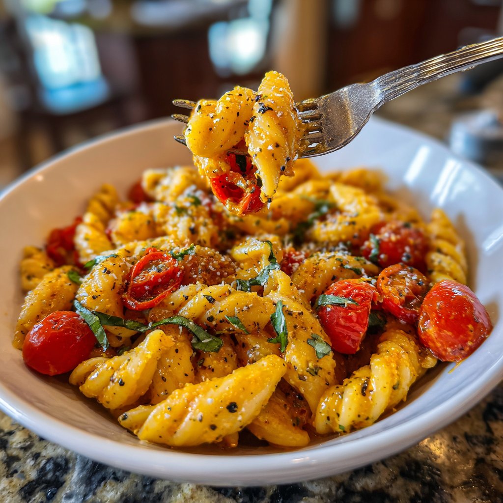 Mediterraner Nudelsalat Mit Tomaten