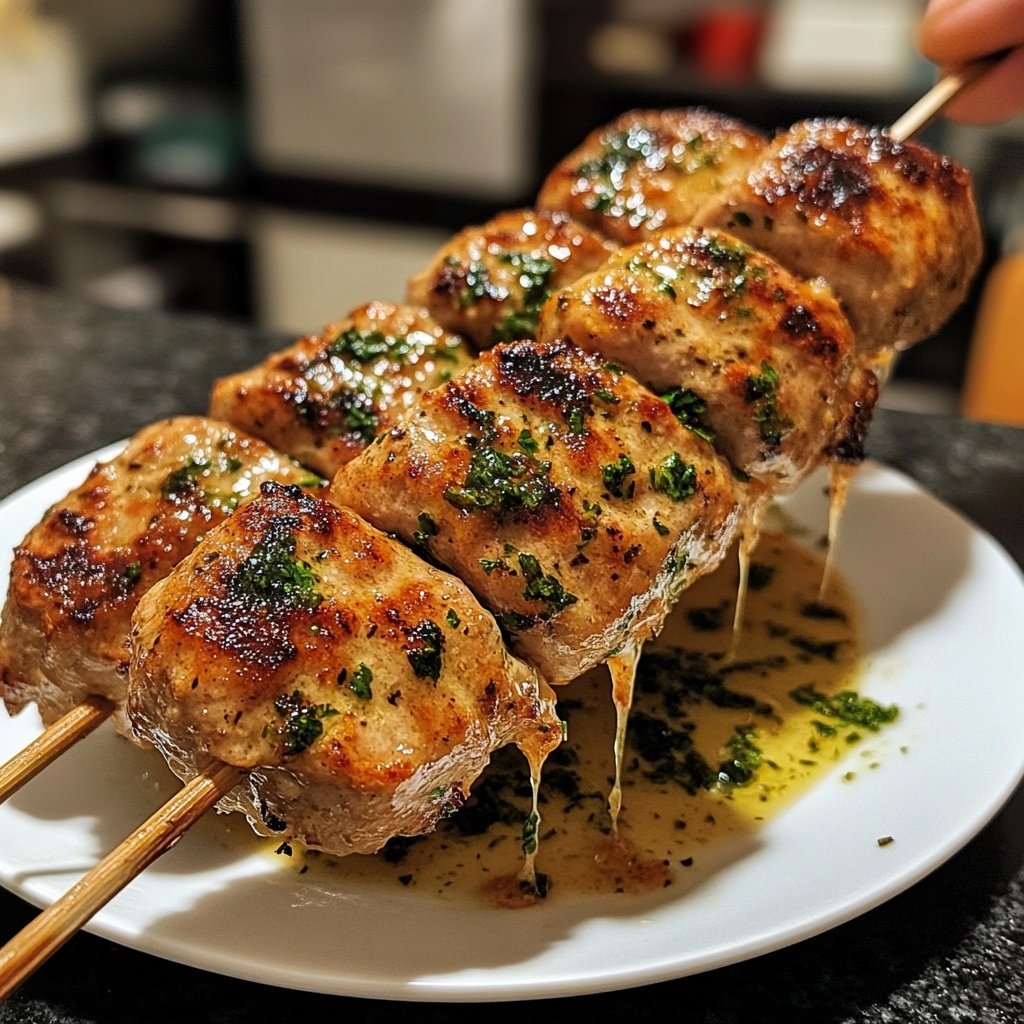 Hähnchenbrust Spieße