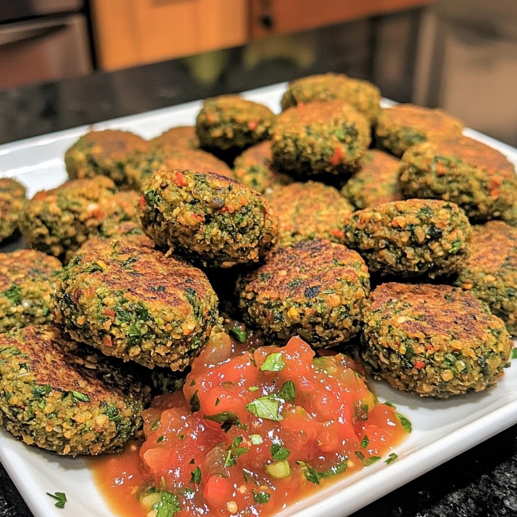 Falafel mit Tomatensalsa